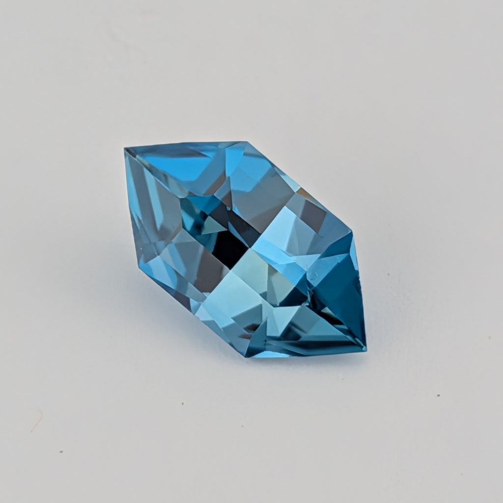 Dark Paraiba Synthetic Sapphire - 3.13ct (7mm x 13mm)