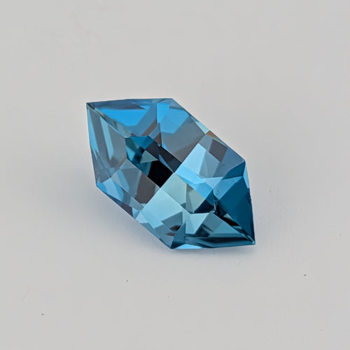 Dark Paraiba Synthetic Sapphire - 3.13ct (7mm x 13mm)