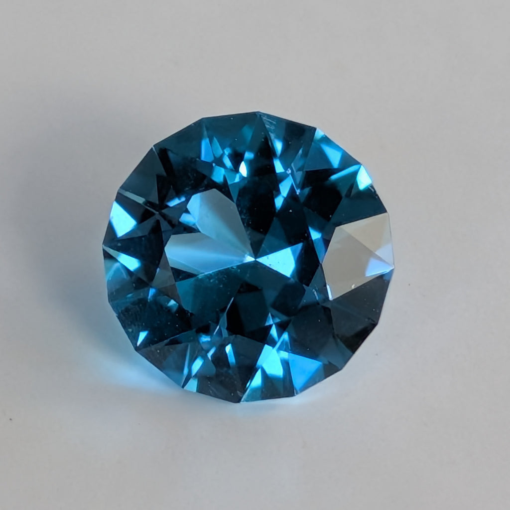 Electric Blue Topaz - Round 4.65 ct(10.3 mm)
