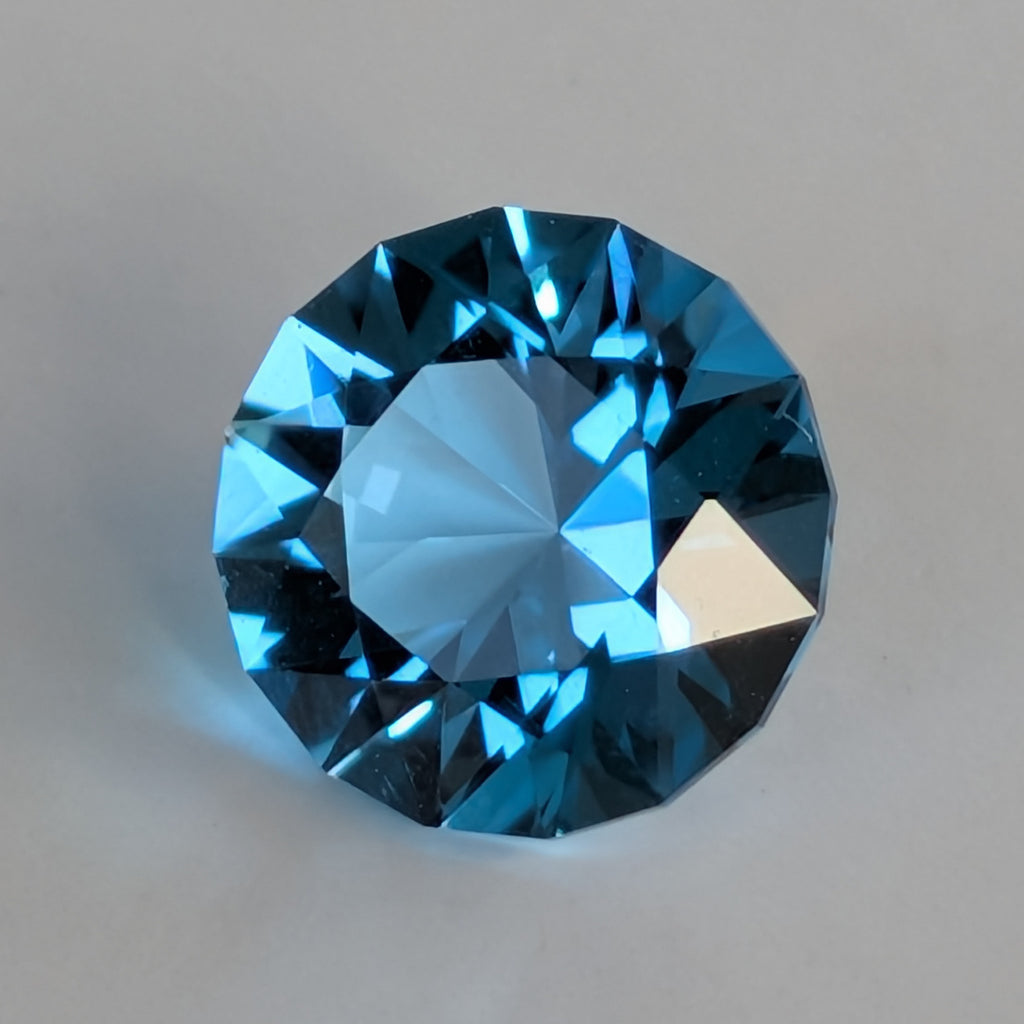 Electric Blue Topaz - Round 4.65 ct(10.3 mm)